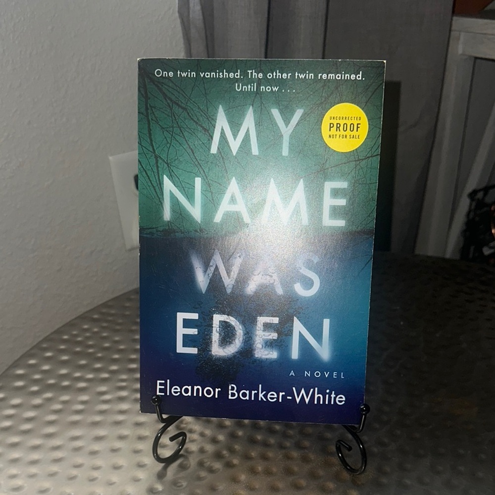 Barnes & Noble - My Name Was Eden - Green and Blue Cover